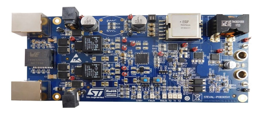 Chart - STMicroelectronics STEVAL-POE005V1 Evaluation Board Chart - STMicroelectronics STEVAL-POE005V1 Evaluation Board