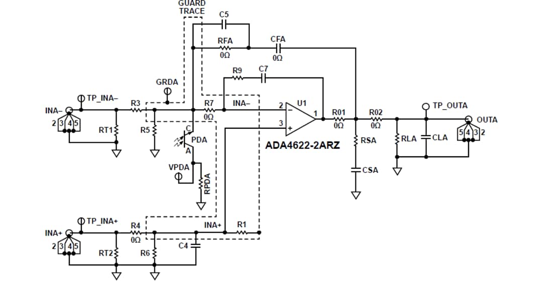 Schematic - Analog Devices Inc. EVAL-ADA4622-2 Evaluation Board Schematic - Analog Devices Inc. EVAL-ADA4622-2 Evaluation Board