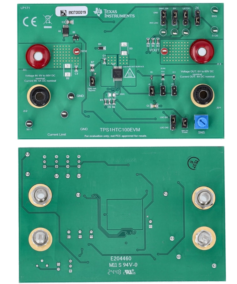 Texas Instruments TPS1HTC100EVM Evaluation Module Texas Instruments TPS1HTC100EVM Evaluation Module